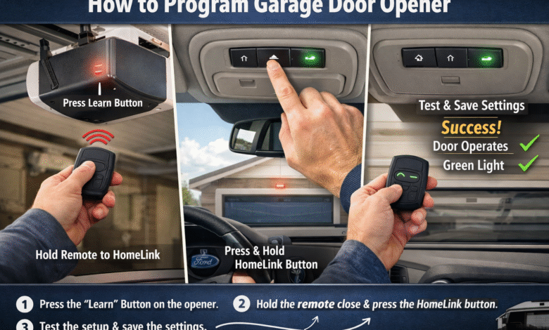 how to program garage door opener