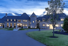 steven furtick house in Waxhaw North Carolina surrounded by trees and gated entrance
