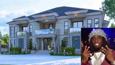 Kai Cenat house — exterior view of the 2.7 million dollar Marietta Georgia mansion gated estate