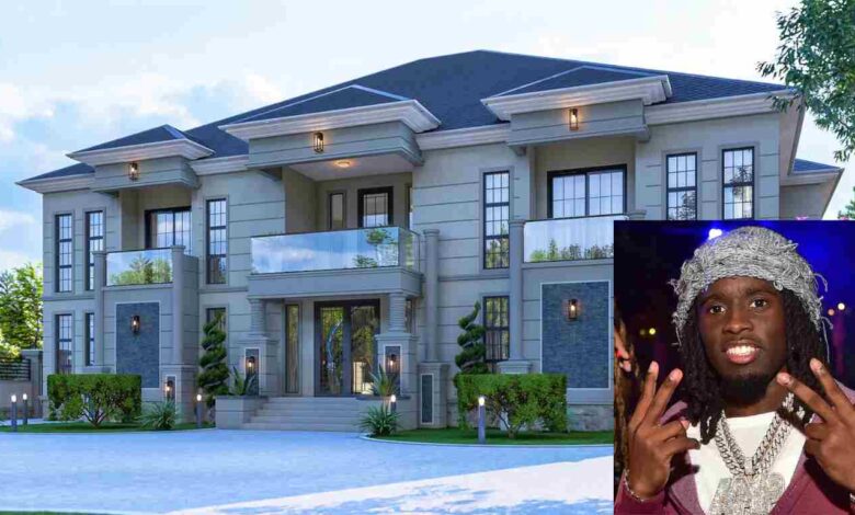 Kai Cenat house — exterior view of the 2.7 million dollar Marietta Georgia mansion gated estate