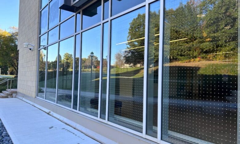 architectural window tinting in Reading installed on modern residential glass extension